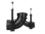 Valterra Sewer Waste Valve, Waste Valve For RV Black Water System, 3 in Waste Valve, With 3 in Hub x 1-1/2 in Hub x 3 in Bayonet Cap - T80