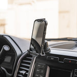 Mob Armor Cell Phone Mount, 90 Degrees of Tilt and 360 Degrees of Rotation, Black, Aluminum - MOBM2-BLK-LG