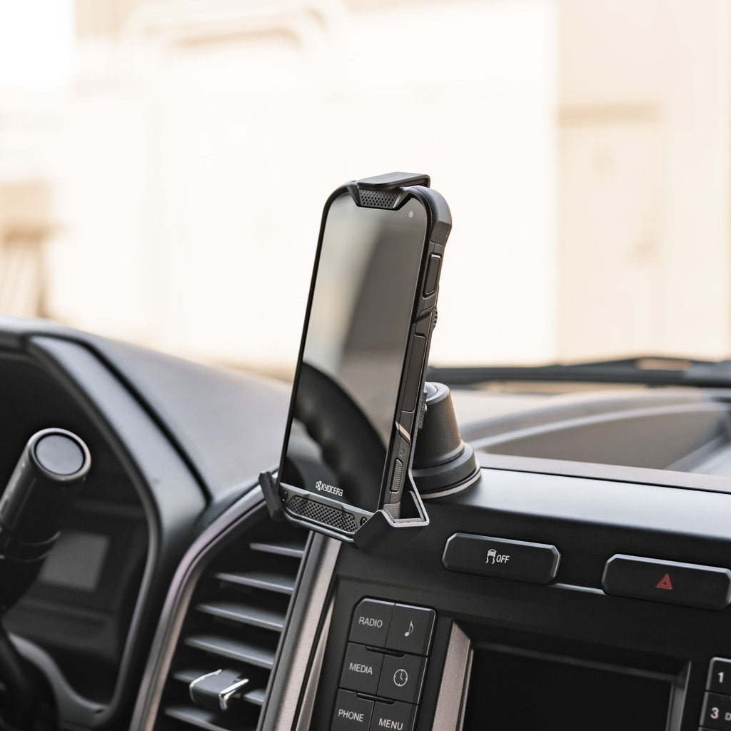 Mob Armor Cell Phone Mount, 90 Degrees of Tilt and 360 Degrees of Rotation, Black, Aluminum - MOBM2-BLK-LG