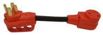 Valterra Power Cord Adapter, 50 amp Male To 30 amp Female, 50 amp, 12 in Dog Bone - A10-5030F