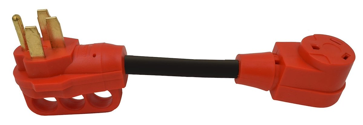 Valterra Power Cord Adapter, 50 amp Male To 30 amp Female, 50 amp, 12 in Dog Bone - A10-5030F