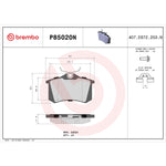 Brembo Brake Pads P85020N product image 5