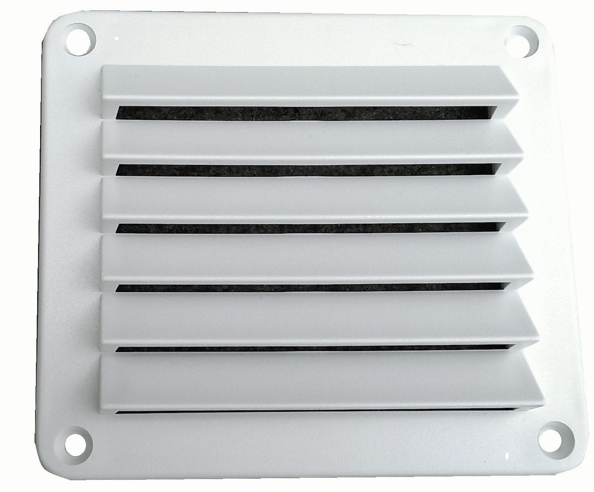 Heng's Industries Wall Vent, 5 in Length x 5 in Width, White - DV55W