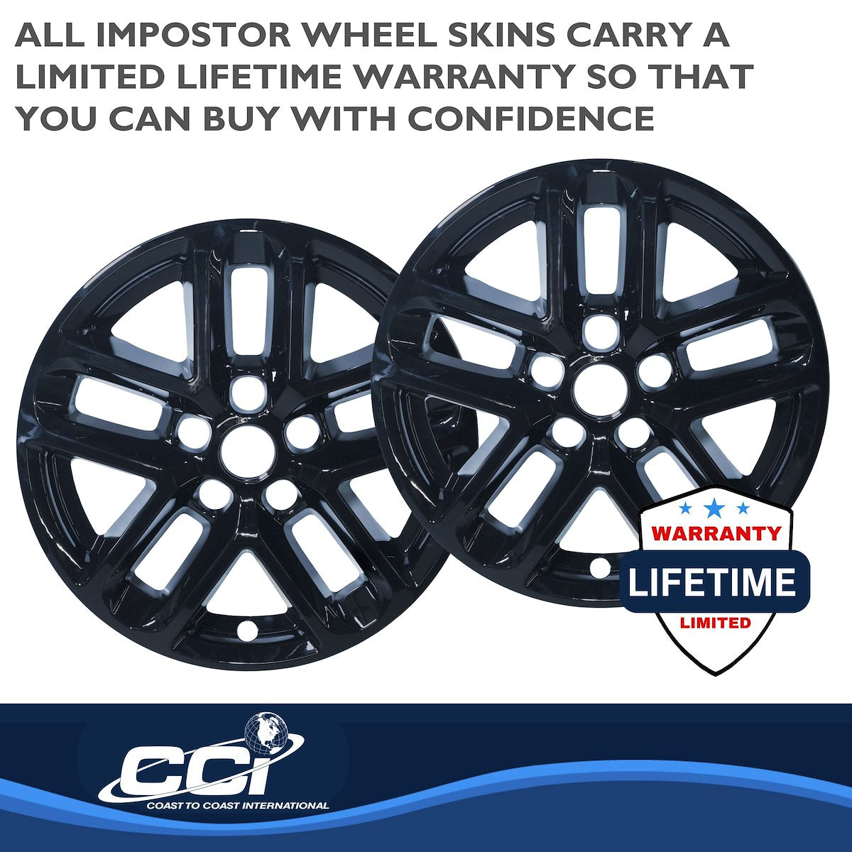 Coast2Coast Wheel Skins & Styled Wheel Covers IWCIMP482BLK product image 4