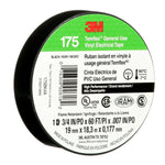 3M Electrical Tape, 3/4 in Width x 60 ft Length, 7 Mil Thick, Black - 92618