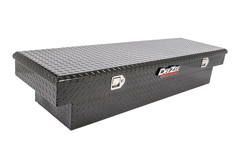Dee Zee Tool Box, Red Label, Black Gloss Powder Coated Aluminum, 20 in Length x 69-3/4 in Width x 13.2 in Height - DZ8170B