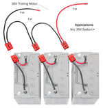 Connect-Ease Trolling Motor Wiring Kit, Standard Series, Use To Provide Power To 36 V Trolling Motor, With 8 Gauge Wire - RCE36VBK