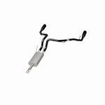 MagnaFlow Exhaust System Kit, Stainless Steel, 3 in Pipe Diameter, 5 in Black Stainless Steel Tips - 15363