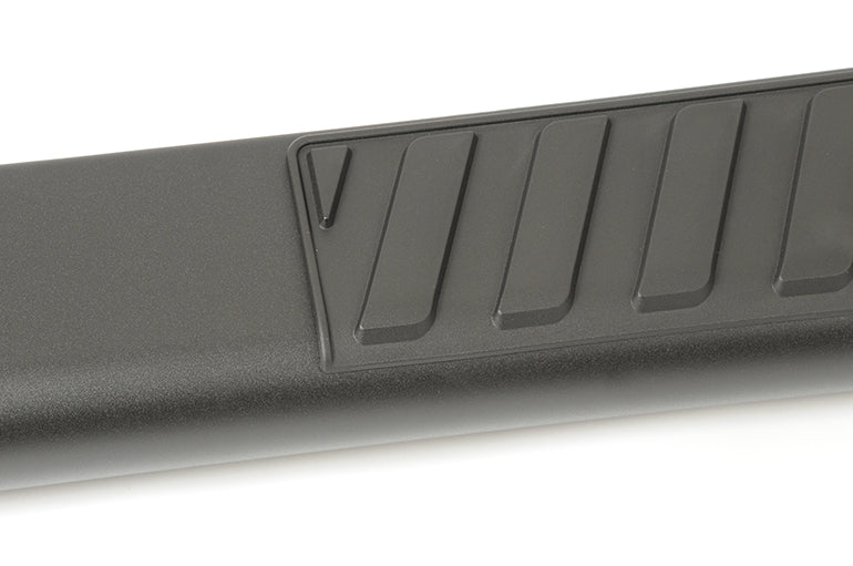 Dee Zee Nerf Bar, 6 in Oval Straight, Black Textured Powder Coated Steel - DZ16101