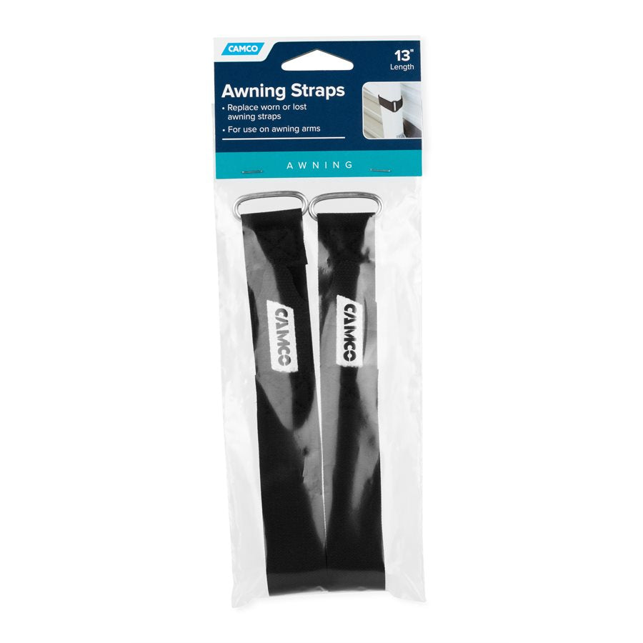 Camco Awning Arm Safety Strap, 12 in Length, Set of 2 - 42503