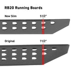 Go Rhino Running Board, RB20 Slim Line, Black, Mild Steel - 69443687ST