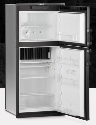 Dometic Refrigerator, Dual Compartment 2 Door Refrigerator With Freezer, 8 Cubic ft, 60-51/64 in Height x 24-7/8 in Width x 26 in Depth - DM2872LB1