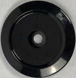 Bobs Machine Trolling Motor Stabilizer Deck Plate, Black, Aluminum - 311-100000-PCGBLK