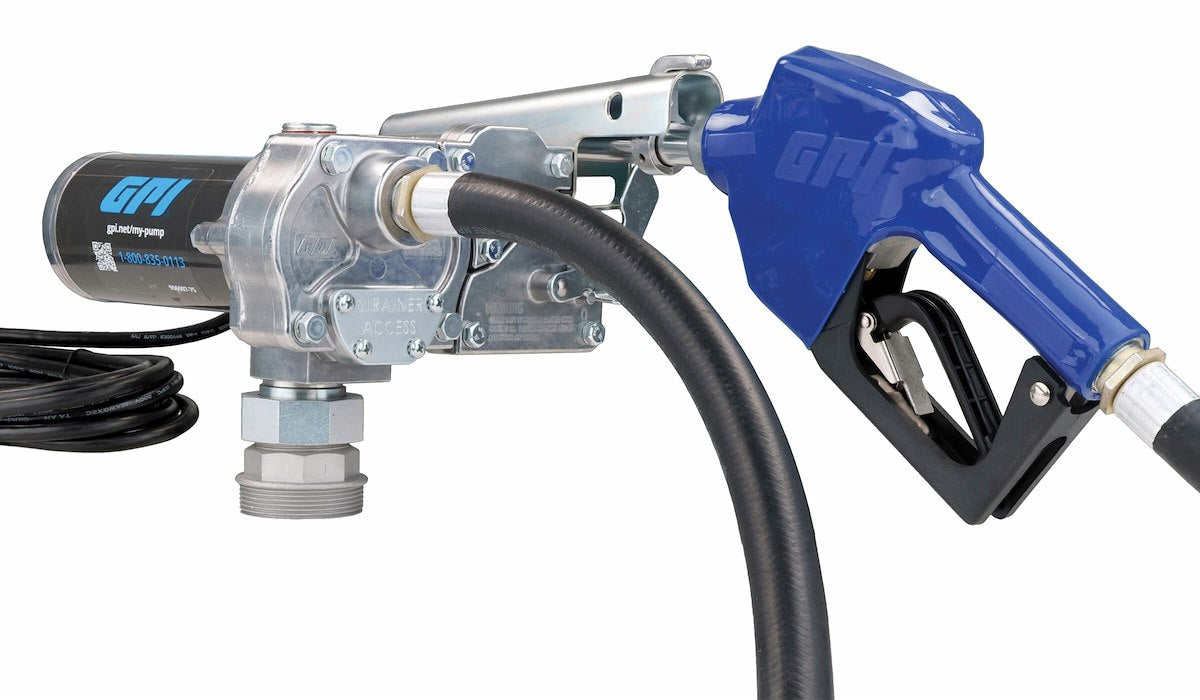GPI Liquid Transfer Tank Pump, M-150S Series, 12 V DC, 15 gal Per Minute - 110000-100