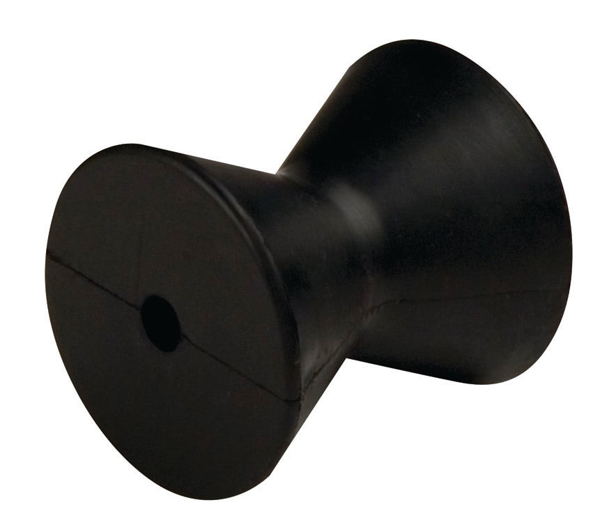 C.E. Smith Company Trailer Boat Roller, 3-1/2 in Outside Diameter x 3-3/4 in Length, Black, With 1/2 in Shaft - 29541