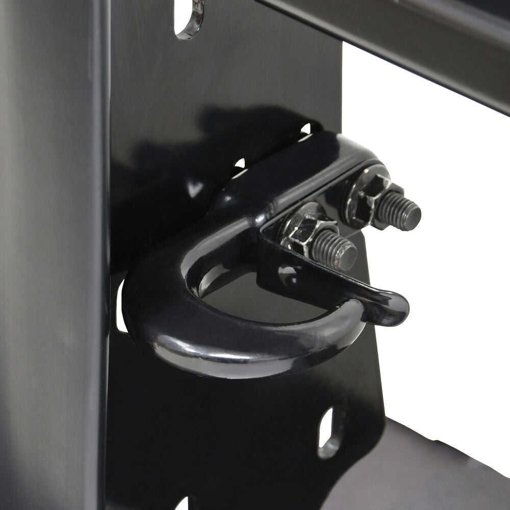Westin Public Safety Bumper Push Bar, Black, HRPO Steel, 2-3/4 in Rubber Strip Uprights - 36-4045