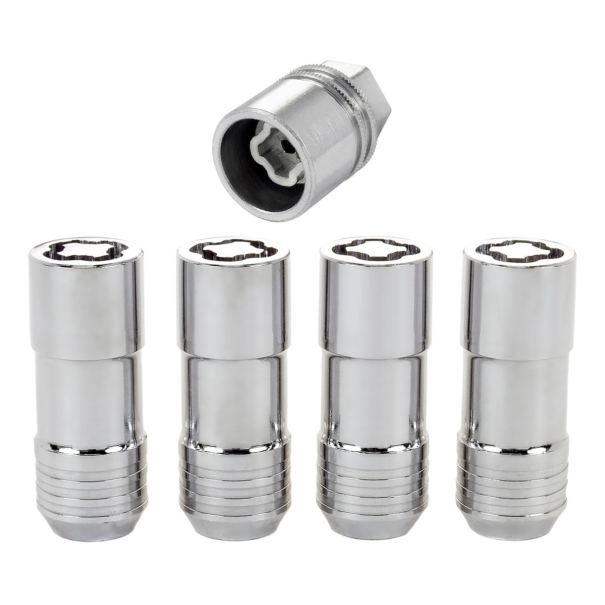 McGard Wheel Access Wheel Lock, 14 Millimeter X 2.0 Thread Size, Acorn Lug Use With Steel/Aluminum Wheels, 2-1/4 in Overall Length, Pack of 4 - 24205