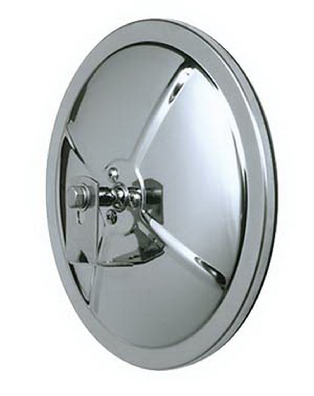 CIPA USA Exterior Mirror, Stainless Steel, 8-1/2 in Round Clamp-On - 48852