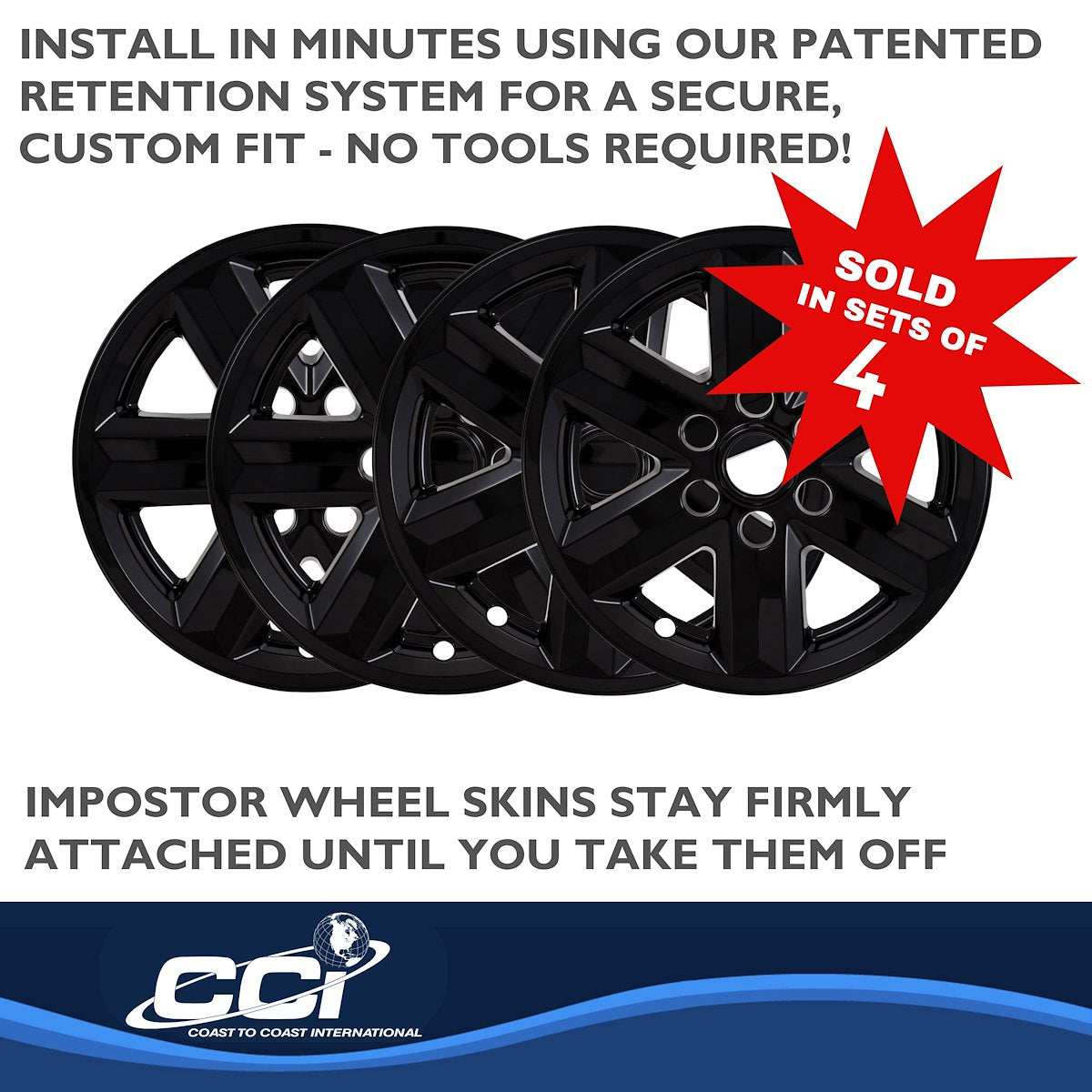 Coast2Coast Wheel Skins & Styled Wheel Covers IMP477BLK product image 5
