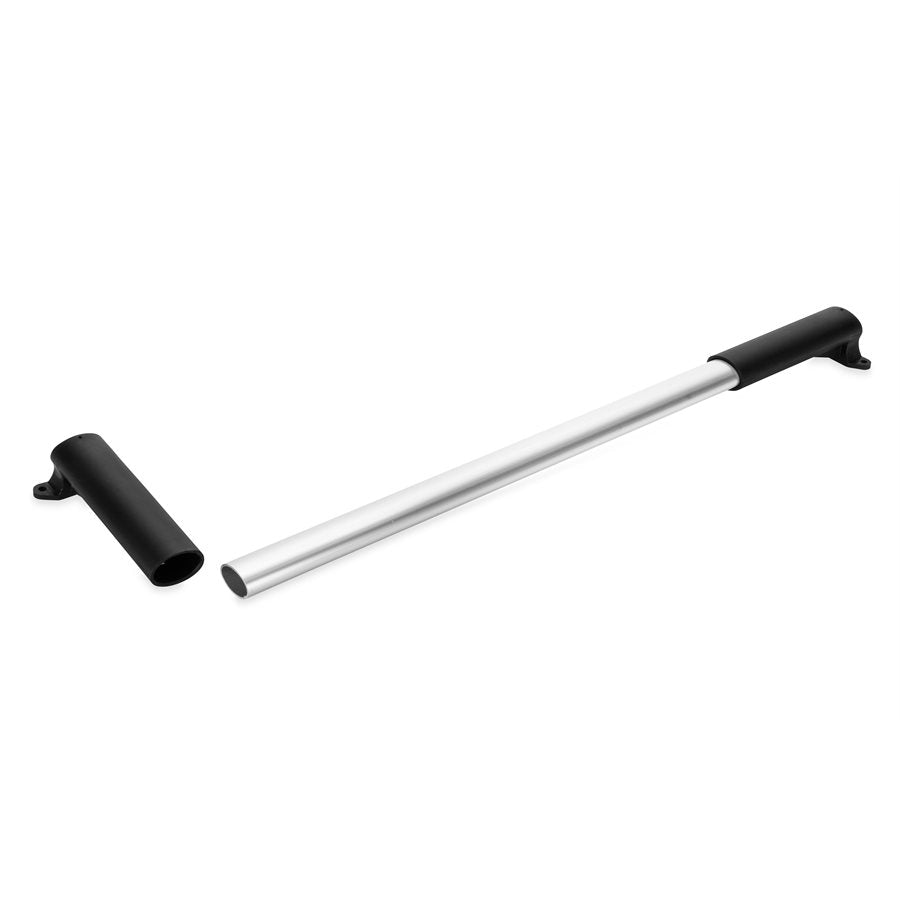 Camco Screen Door Push Bar, Adjustable From 21-1/4 in to 28-5/8 in, Black, Aluminum Bar With Molded Handles - 42183