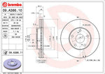 Brembo Brake Rotors 09A38611C02 product image 3