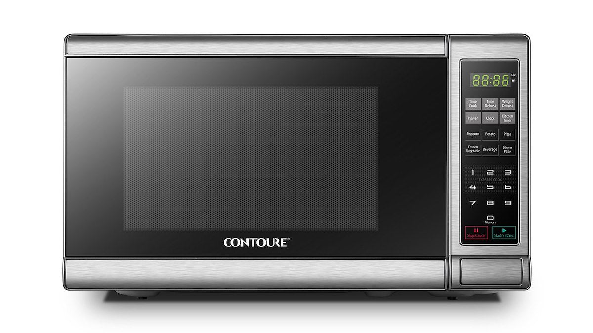 Contoure Microwave Oven, 0.7 Cubic ft Capacity, 700 Watts Cooking Power/1150 Watts Input Power, 10 in Height x 17 in Width x 13 in Depth - RV-787S