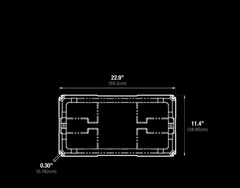 NOCO Battery Box, Fits 4D Group Batteries, Black, Impact Resistant To -40 degree Fahrenheit - HM408