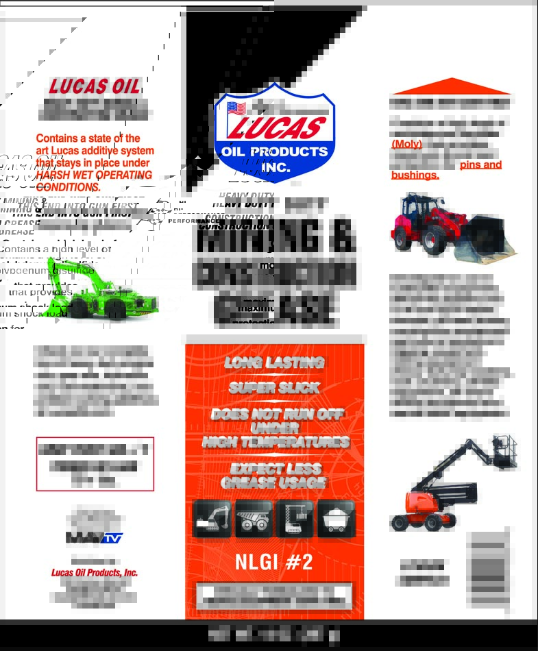 Lucas Oil Multi Purpose Grease, 14 oz Tube - 10881-30