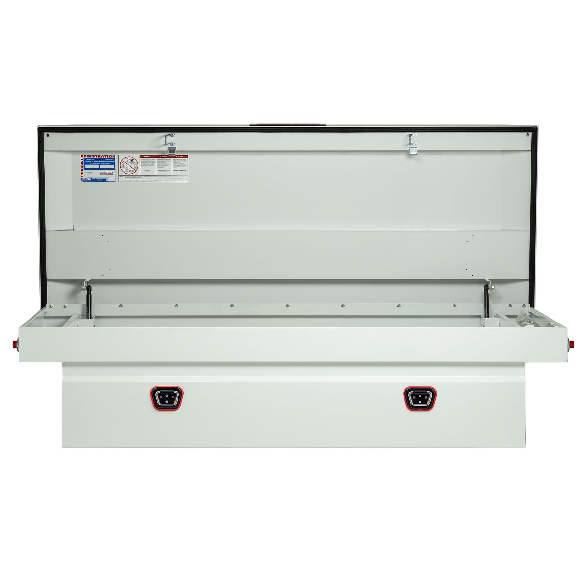 Weather Guard Tool Box, White, Steel, 20 in Length x 72 in Width x 18 in Height - 126-3-04