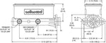 Wilwood Brakes Brake Master Cylinder, 1-1/8 in Bore Size, Two 1/2-20 in Outlet Ports, Aluminum - 260-8556