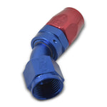 Russell Automotive Hose End Fitting, -6 AN Hose, -6 AN Outlet, 45 degree - 610090