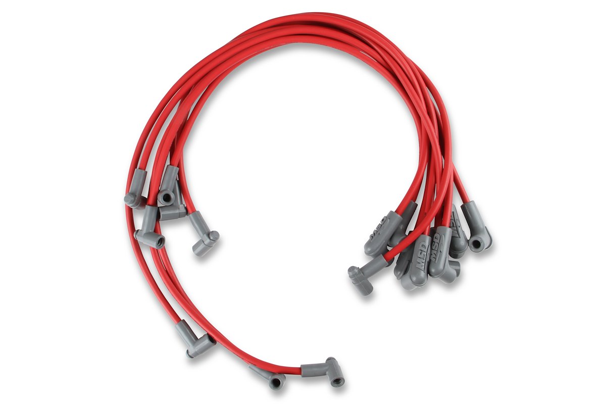 MSD Ignition Spark Plug Wire Set, Pre Assembled, Red, 8-1/2 Millimeter - 31359