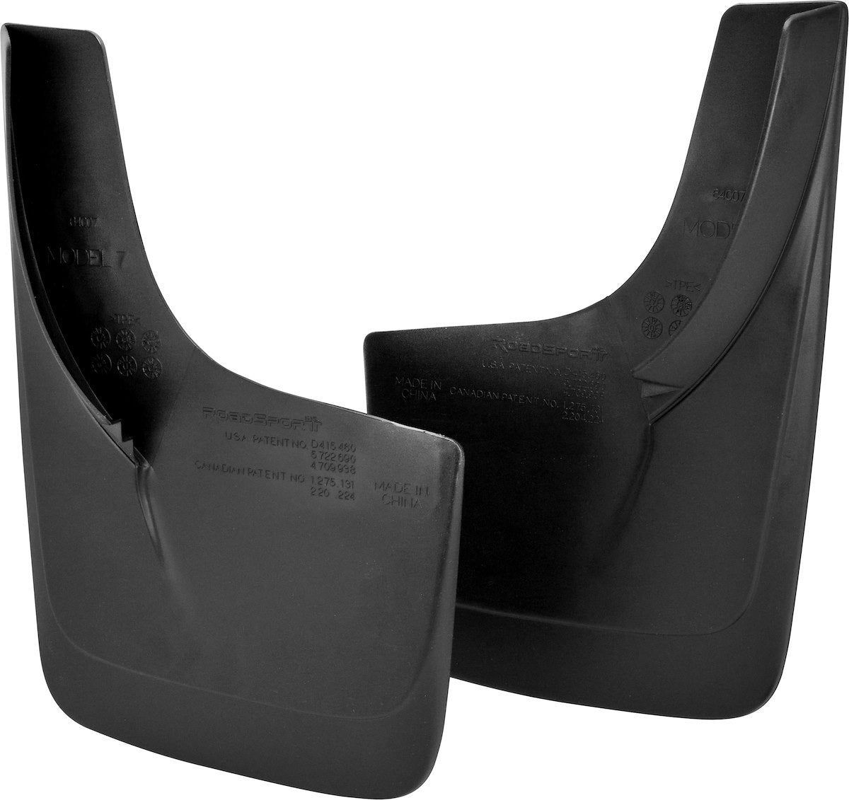 Hopkins MFG Mud Flap, Contoured, Black, Set Of 2 - 6417