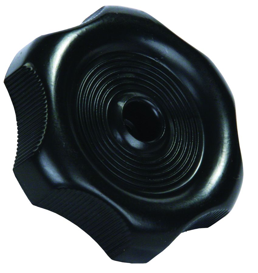JR Products Window Crank Knob, 0.27 in Shaft, Black - 20365