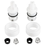 Dura Faucet Faucet Stem And Bonnet, 1/4 Turn Washerless Valve Compression, With 2 Seat/2 Spring Assembly/Bonnet Nuts - DF-RK400