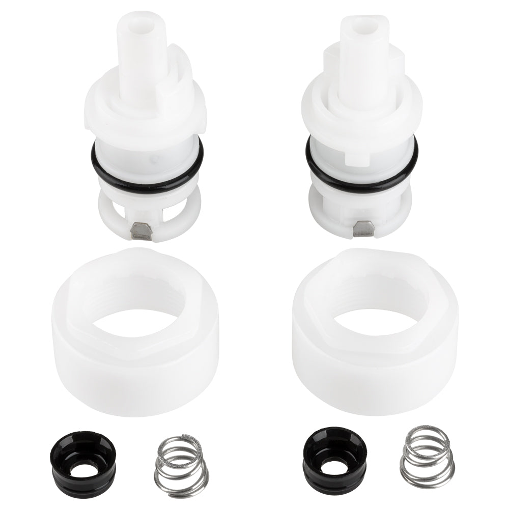 Dura Faucet Faucet Stem And Bonnet, 1/4 Turn Washerless Valve Compression, With 2 Seat/2 Spring Assembly/Bonnet Nuts - DF-RK400
