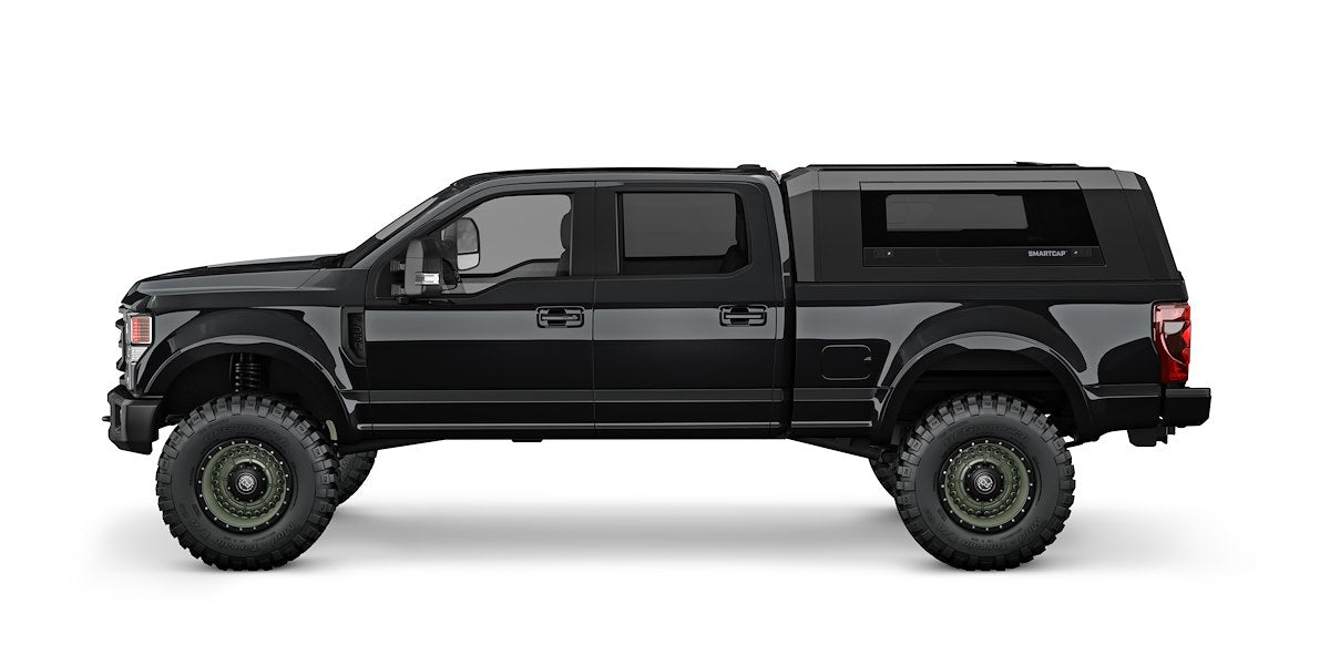 SmartCap Truck Cap, Holds Up To 330 lb When Moving And 770 lb When Parked, Matte Black, Stainless Steel - EV0315-MB