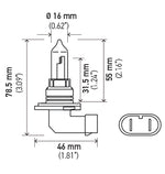 HELLA Headlight Bulb, 9005, 100 Watt, 12 V - 9005 100W
