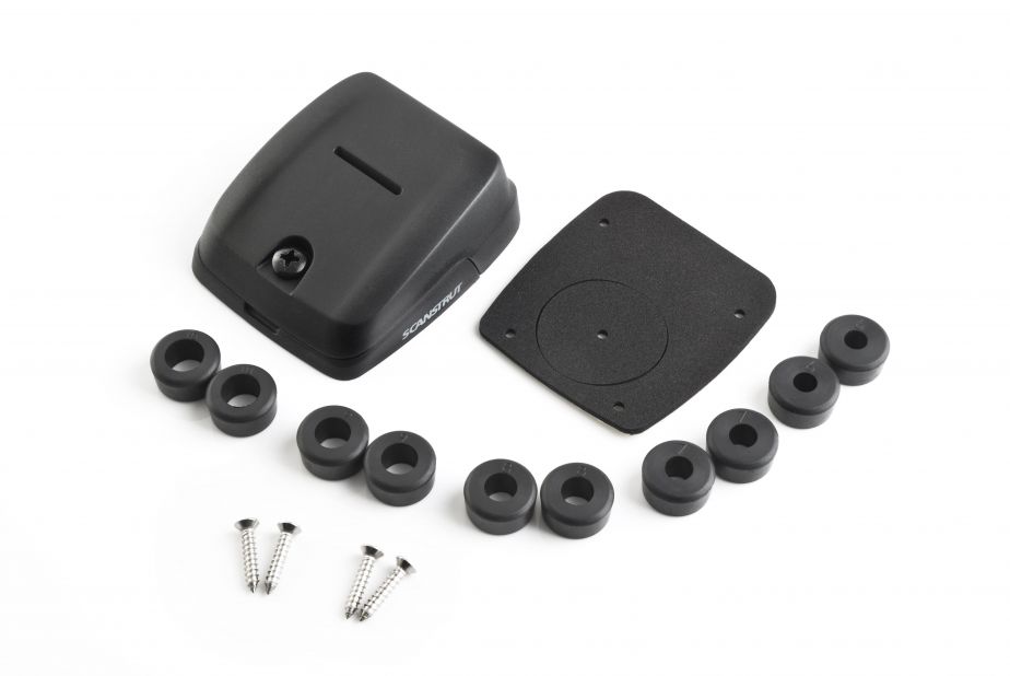 Scanstrut Cable Gland, Use To Pass Through 0.23 in To 0.39 in Cables, Black, IP68 Waterproof - DS-HD10-BLK