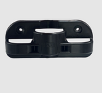 B&B Molders Trailer Safety Chain Holder, Black, 4 in Hole To Hole, 5.6 in Width x 2 in Depth x 2.4 in Height - 94364