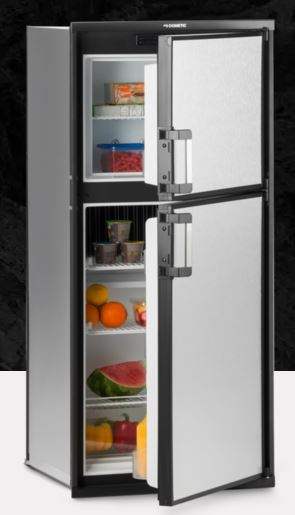 Dometic Refrigerator, Dual Compartment 2 Door Refrigerator With Freezer, 8 Cubic ft, 60-51/64 in Height x 24-7/8 in Width x 26 in Depth - DM2872LB1