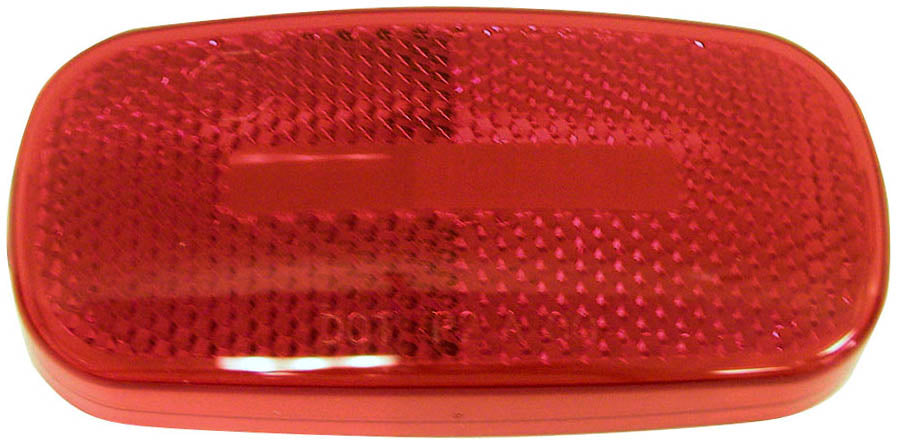 Peterson Manufacturing Turn Signal-Parking-Side Marker Light Lens, Replacement Lens Fits Peterson Light Series 562-1/566-1, Red Lens - V2549-15R