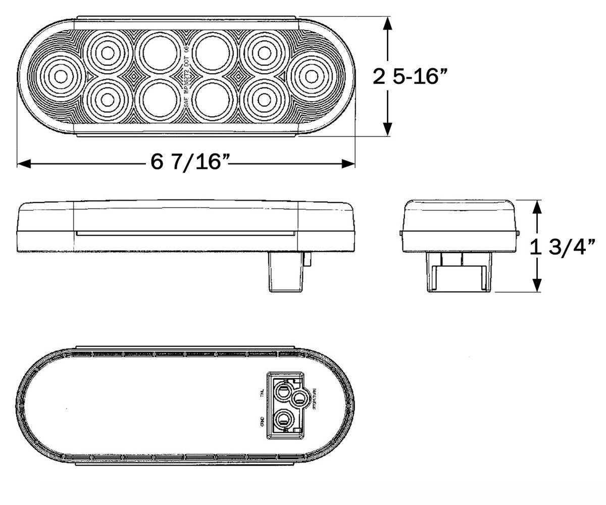 Optronics Trailer & Marker Lights STL72RB product image 4