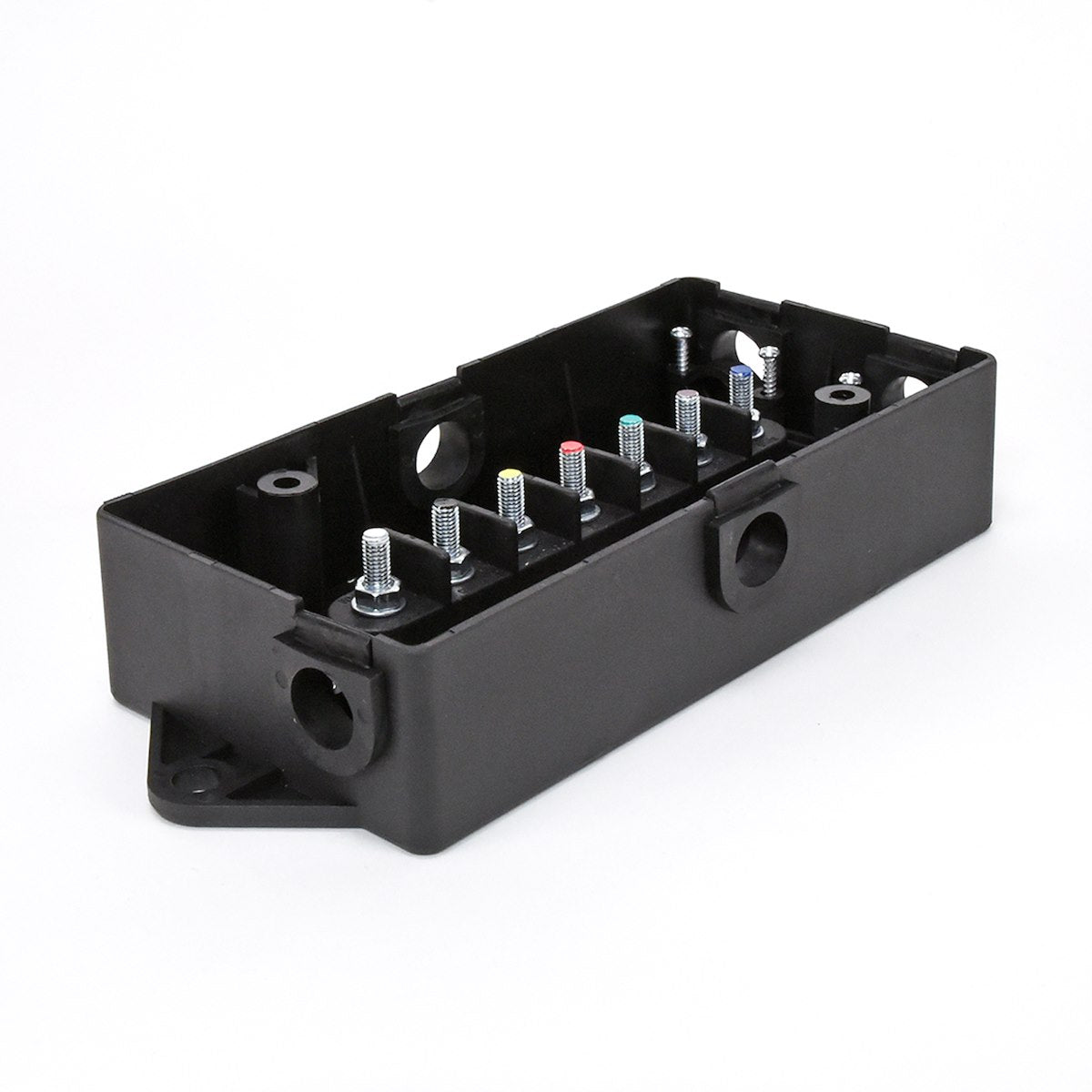 Husky Towing Wire Terminal Block, Attaches 7 Wires, 8-1/4 in Length x 3.44 in Width x 2-3/8 in Height, Black - 33200