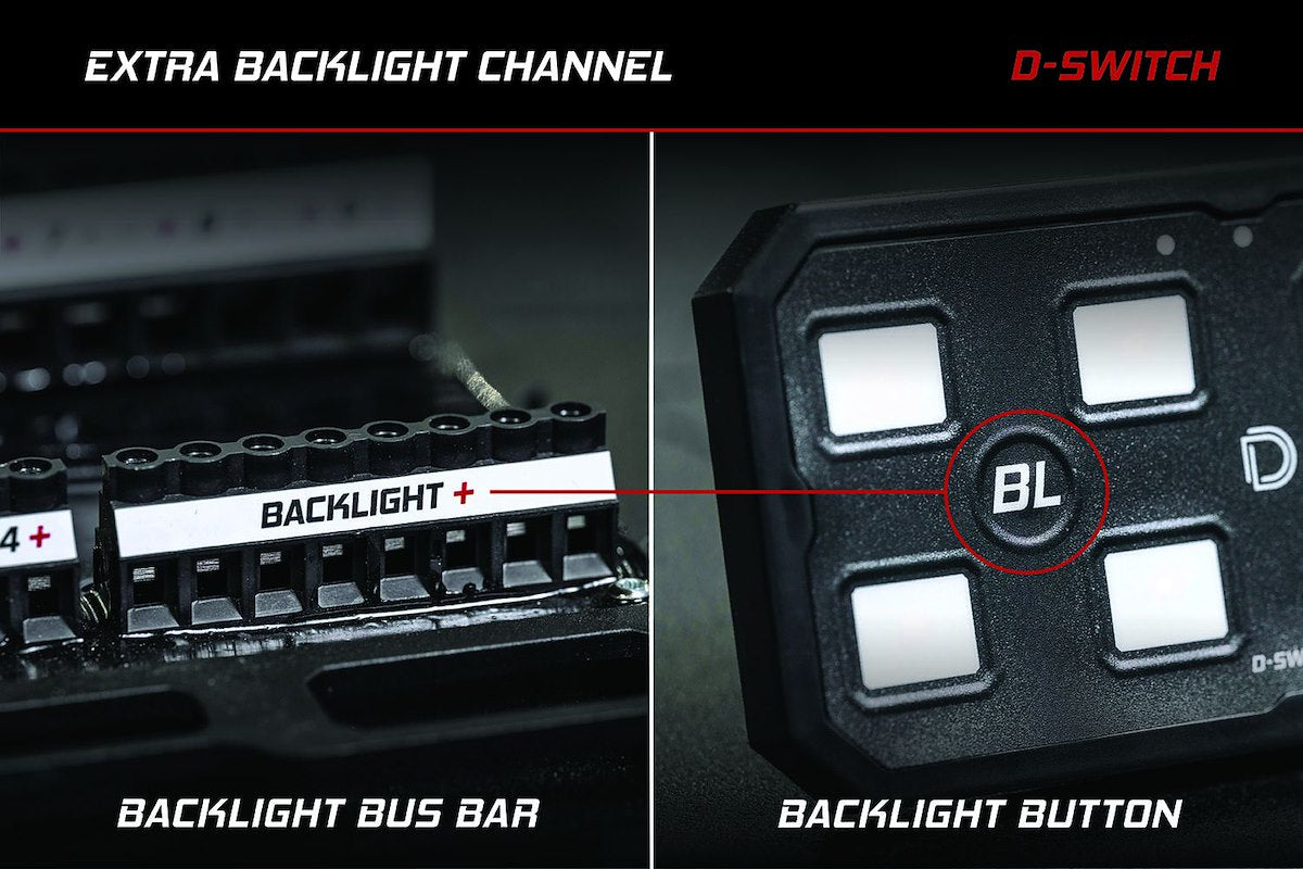 Diode Dynamics Switch Panel, 8 Switch Panel, Black, Aluminum Casting/ASA Plastic - DD8373