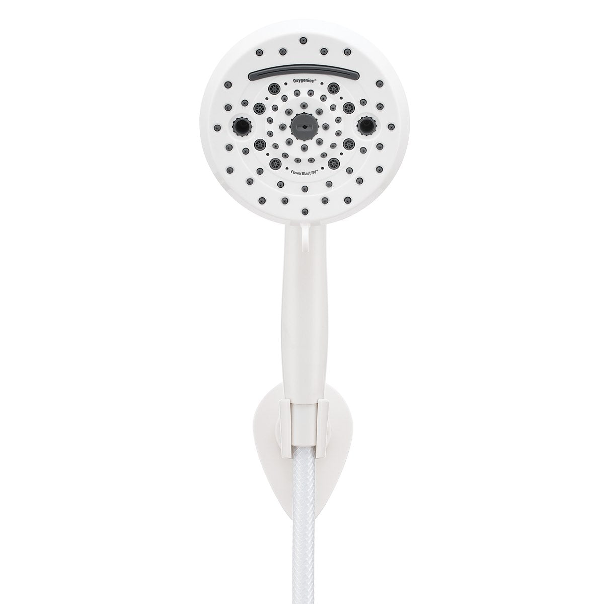 Oxygenics/ ETL Shower Head, Hand Held With 72 in Hose, With 10 Function Spray Settings, 5 in Outer Diameter - 51799