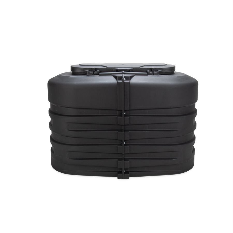 Camco Propane Tank Cover, For Dual 30 lb Tanks While Mounted, Black, 29-1/2 in Width x 26-1/4 in Height x 15-1/2 in Depth - 50512