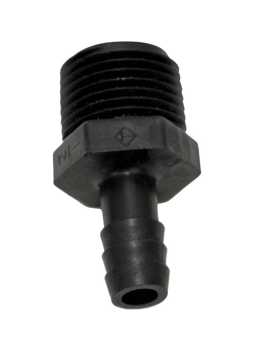 Valterra Fresh Water Fitting, 1/2 in Male NPT x 3/8 in Barb - RF883