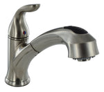 Phoenix Products Faucet, 10 in Pull Out Spout, 1 Hole Or 3 Hole Application, Ceramic Disc Valve - PF231441