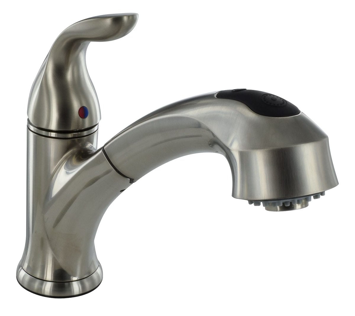 Phoenix Products Faucet, 10 in Pull Out Spout, 1 Hole Or 3 Hole Application, Ceramic Disc Valve - PF231441